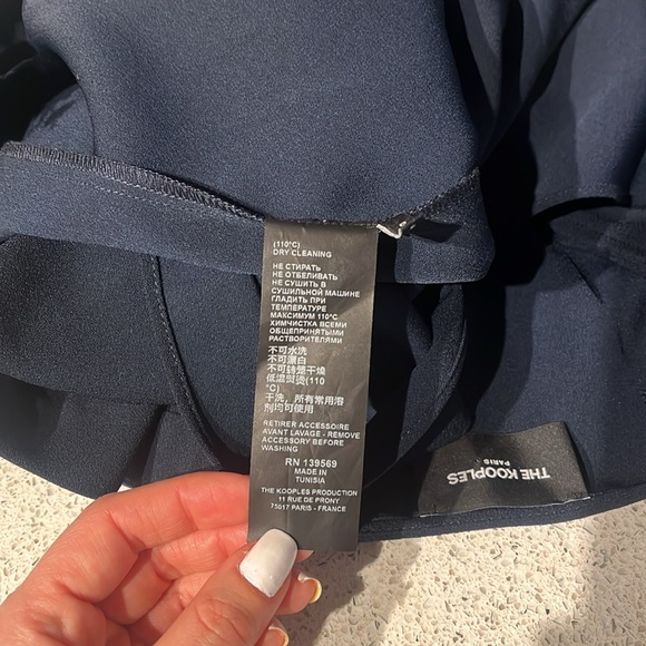 The Kooples 2024 Sz 1 Navy Dress with Sleeves - Picture 12 of 16